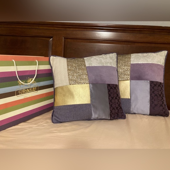 Coach Accents Coach Pillows Authentic And Makes A Girl